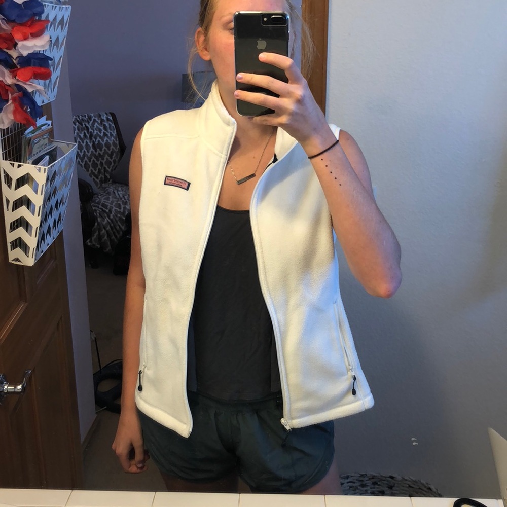 White VV vest